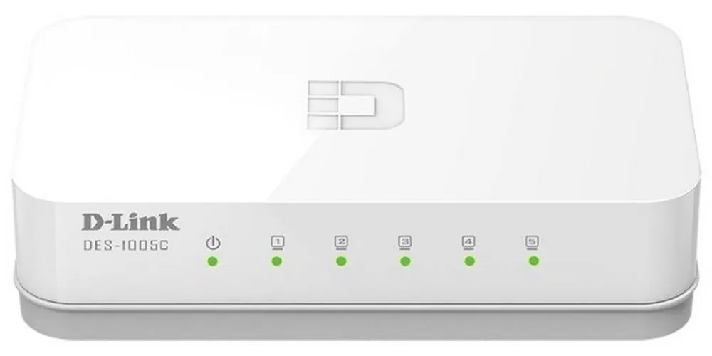 Switch de rețea D-Link DES-1005C, 5x 10/100 Mbps