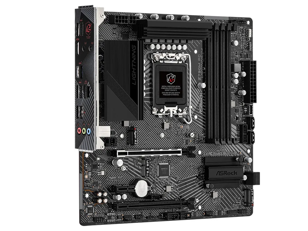 Placă de bază ASRock Z790M PG LIGHTNING/D4, LGA1700, Intel Z790, Micro-ATX