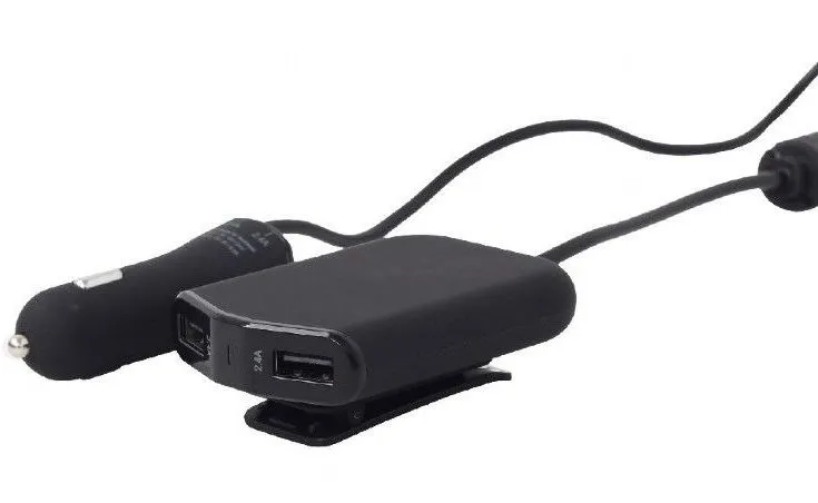 Incărcător de mașină Energenie EG-4U-CAR-01, Negru