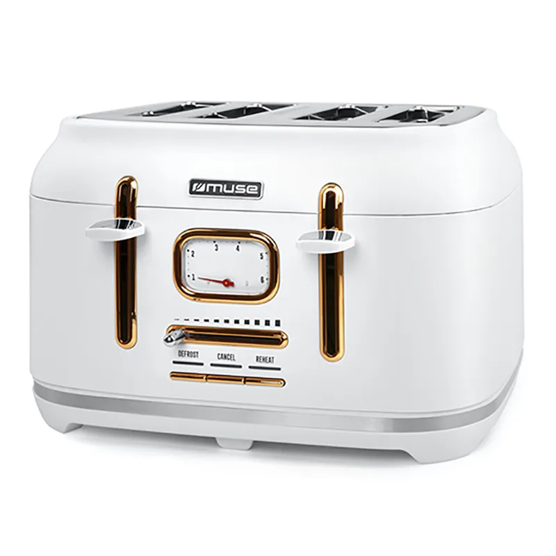 Toaster MUSE MS-131 W, Alb | Auriu