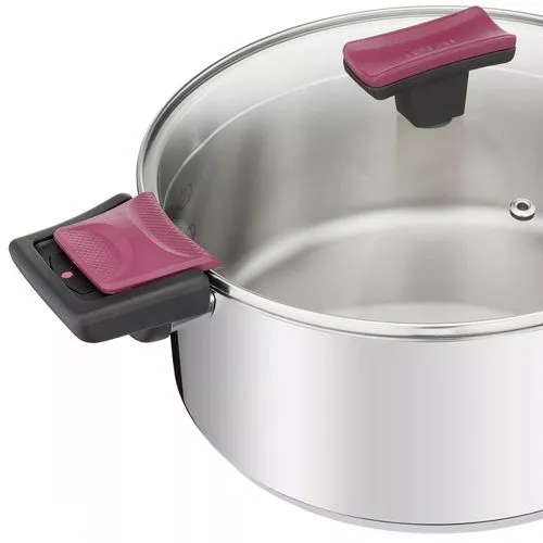 Set de vase Tefal G723SA74, 6,1L, Argintiu
