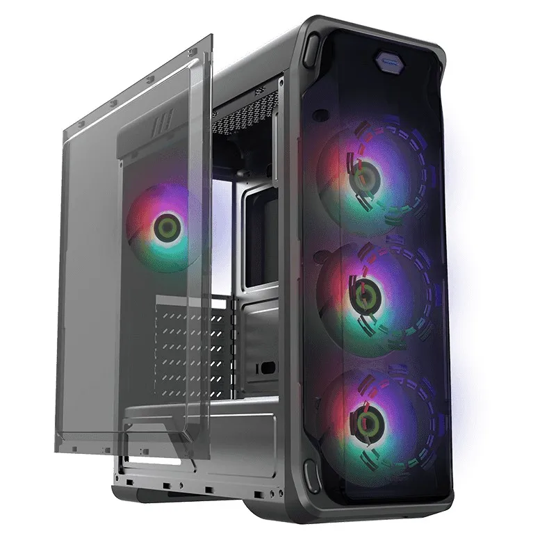 Carcasă PC Gamemax StarLight FRGB, Midi-Tower, ATX, Alb