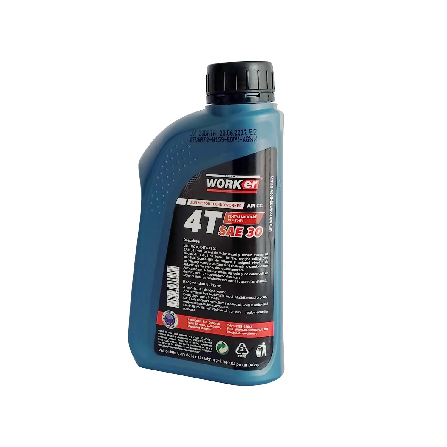 Ulei TechnoWorker 4T 0.6 L SAE 30  (Made in EU)