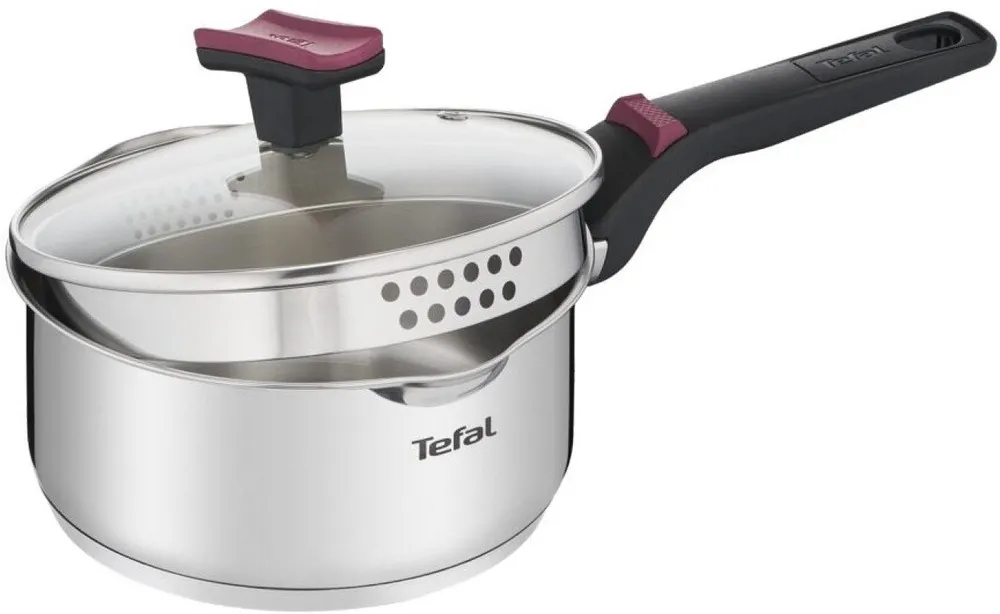 Set de vase Tefal G723SA74, 6,1L, Argintiu