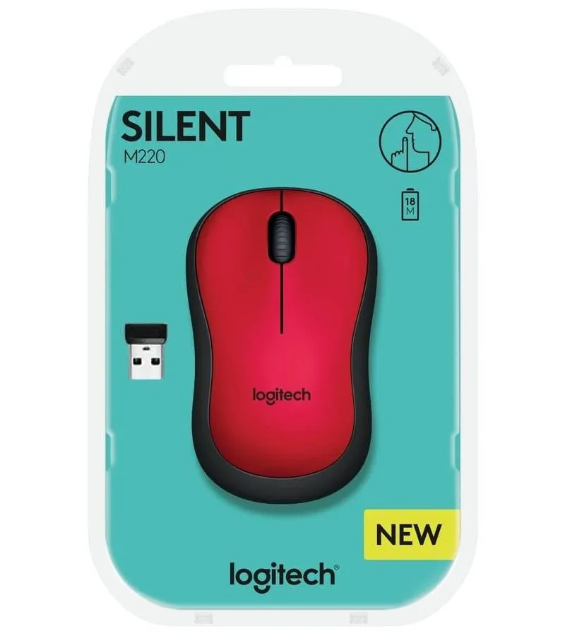 Mouse Wireless Logitech M220, Roșu