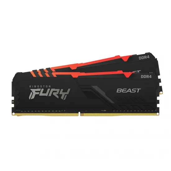 Memorie RAM Kingston FURY Beast RGB, DDR4 SDRAM, 3000 MHz, 16GB, KF430C15BBAK2/16