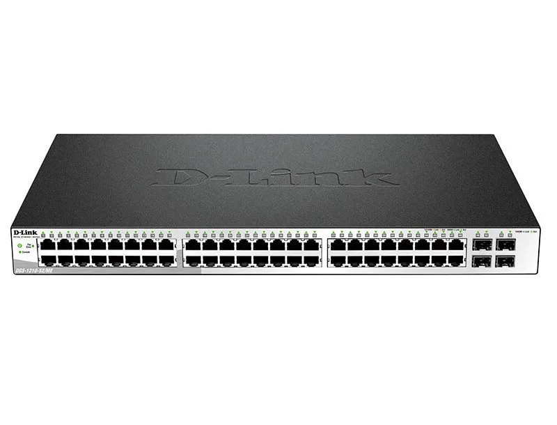 Switch de rețea D-Link DGS-1210-52/ME, 48x 10/100/1000 Mbps, 4x SFP