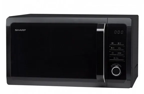 Cuptor cu microunde Sharp R343BK, Negru