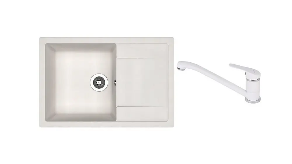 SET chiuveta Dr Gans Techno 760 + SanDonna F 1066 alb     