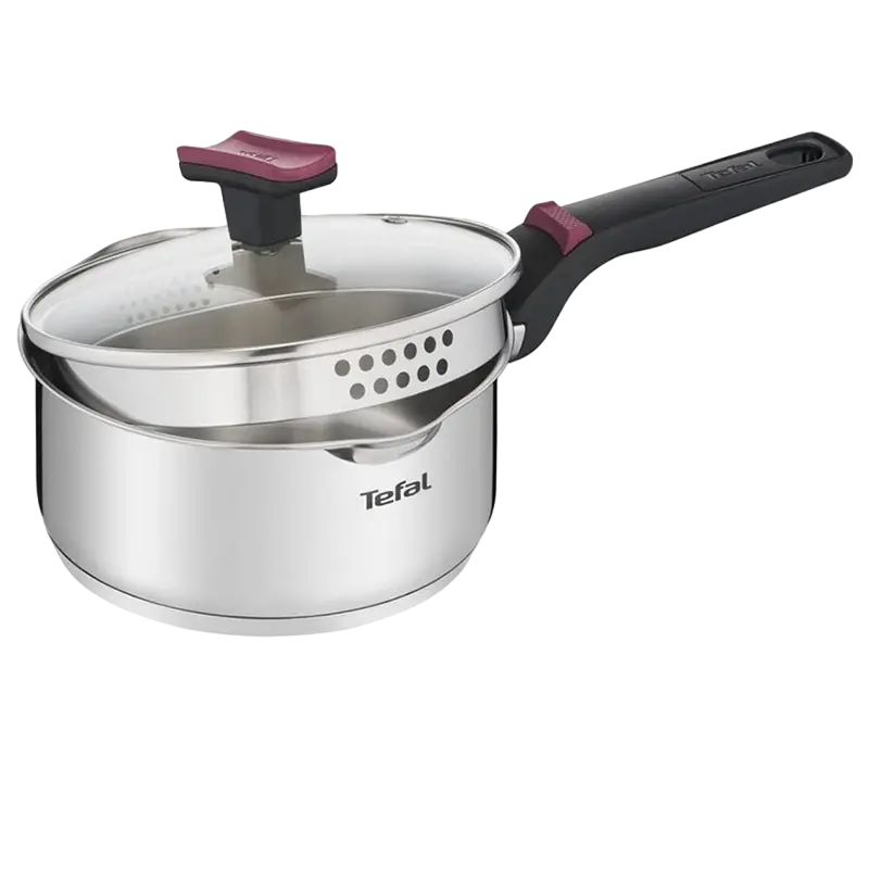 Set de vase Tefal G723SA74, 6,1L, Argintiu
