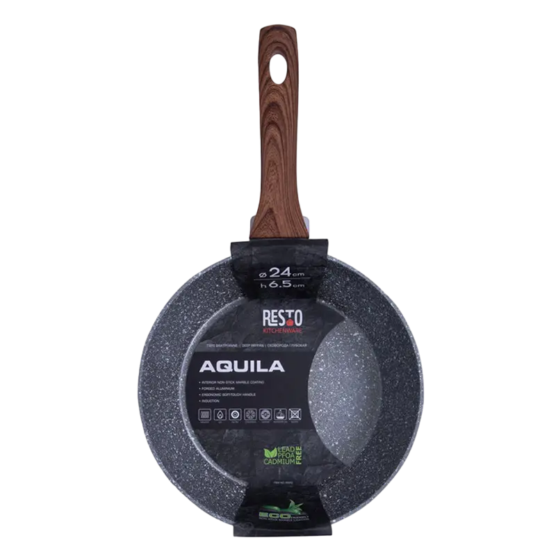 Tigaie adâncă RESTO 93052, 24cm, Gri