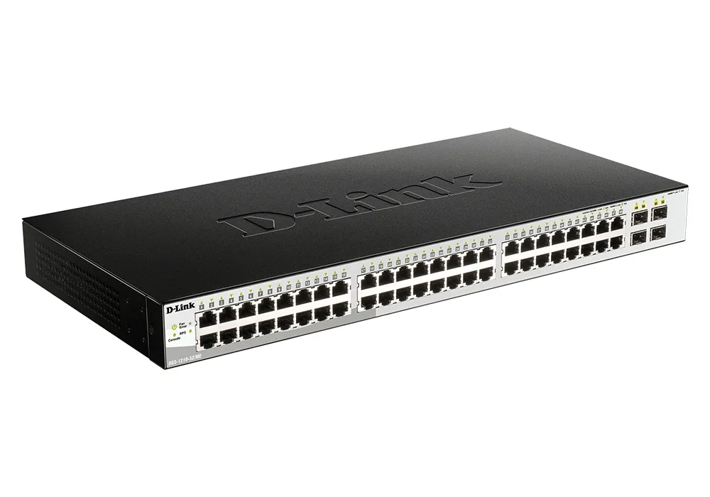 Switch de rețea D-Link DGS-1210-52/ME, 48x 10/100/1000 Mbps, 4x SFP