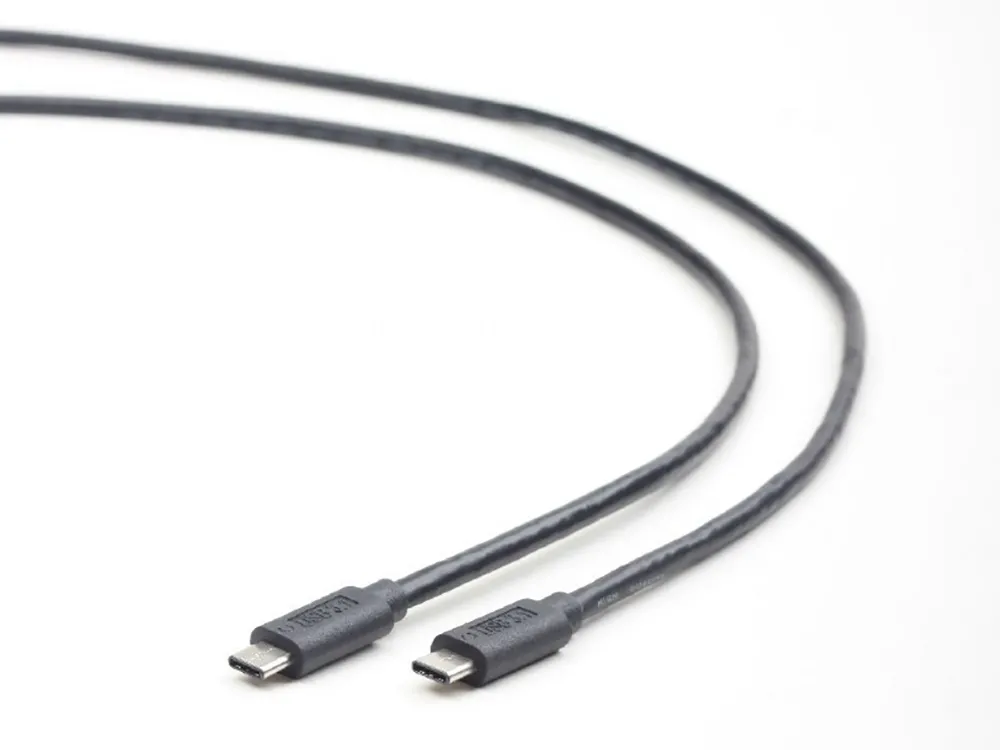 Cablu încărcare și sincronizare Cablexpert CCP-USB3.1-CMCM-1M, USB Type-C/USB Type-C, 1m, Negru