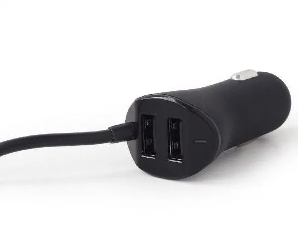 Incărcător de mașină Energenie EG-4U-CAR-01, Negru