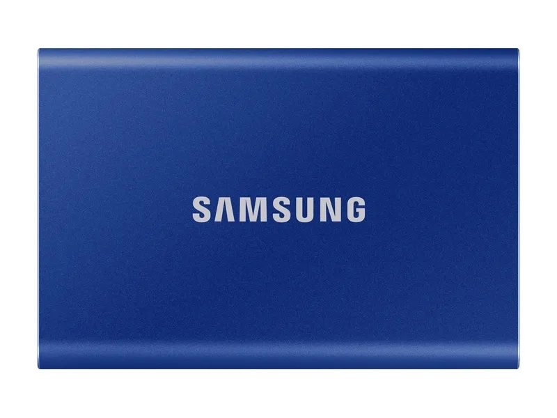 HDD portabil extern Samsung Portable SSD T7, 2 TB, Albastru (MU-PC2T0H/WW)