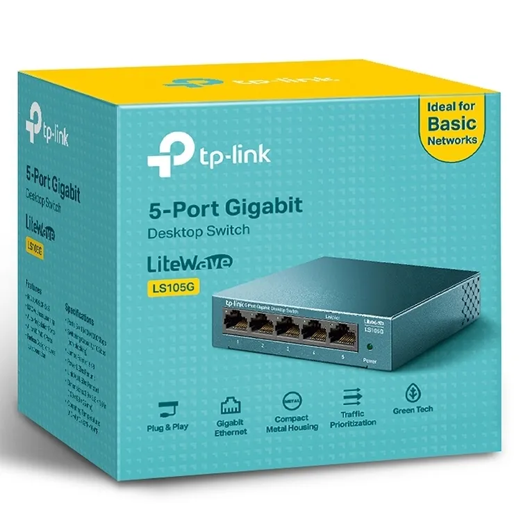 Switch de rețea TP-LINK LS105G, 5x 10/100/1000 Mbps