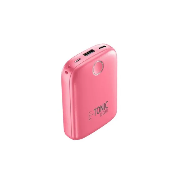 Acumulator extern Cellularline E-TONIC 10000, 10mAh, Roz