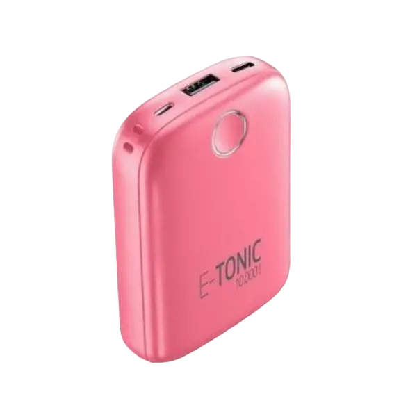 Acumulator extern Cellularline E-TONIC 10000, 10mAh, Roz