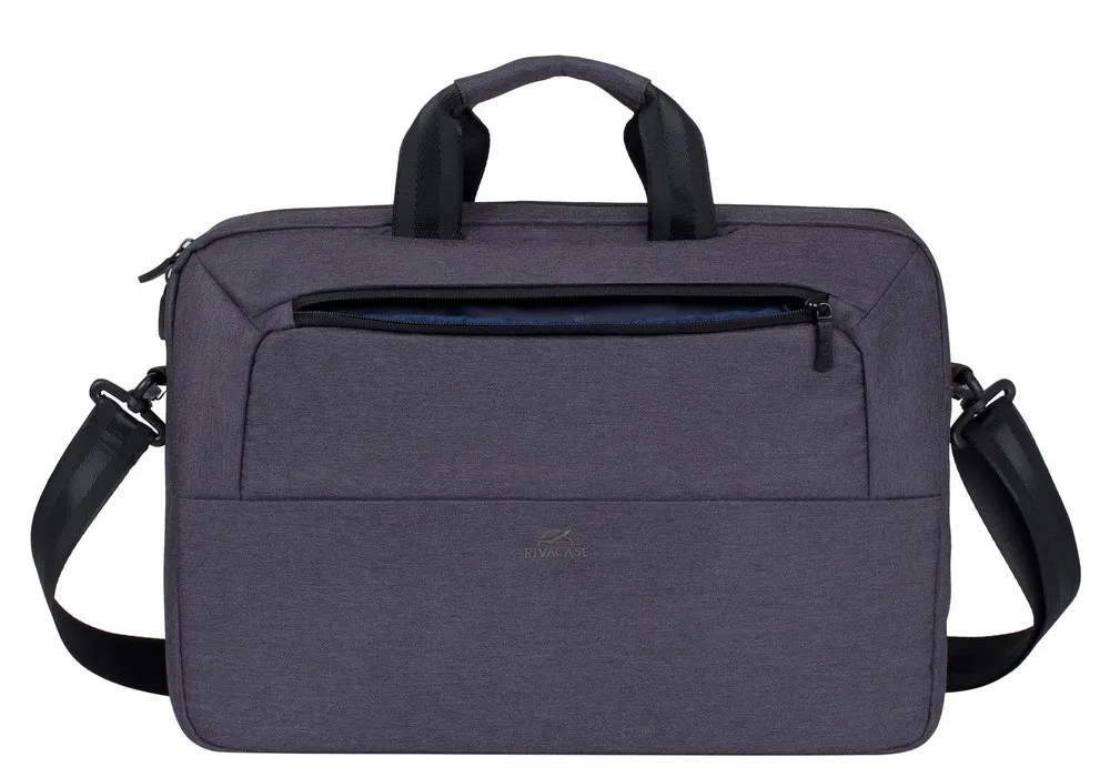 Geantă pentru Laptop RivaCase Suzuka, 15.6", Poliester, Negru
