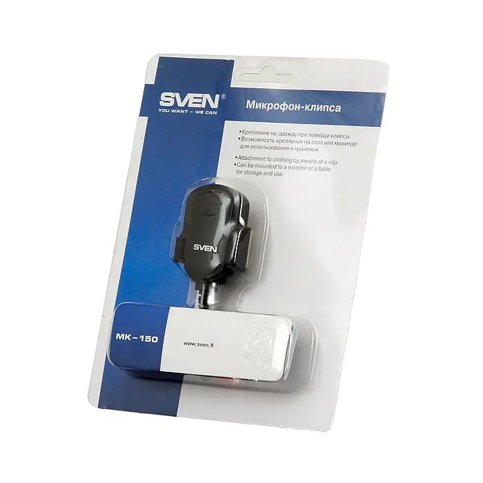Microfon pentru calculator SVEN MK-150, Cu fir, Negru