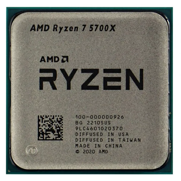 Procesor AMD Ryzen 7 5700X, Fără grafică integrată, Tray