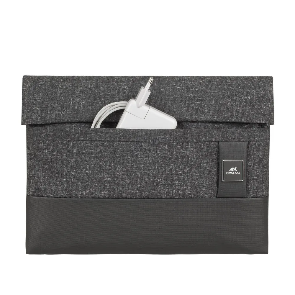 Husă universală pentru Laptop RivaCase Lantau, 13", Poliester, Negru