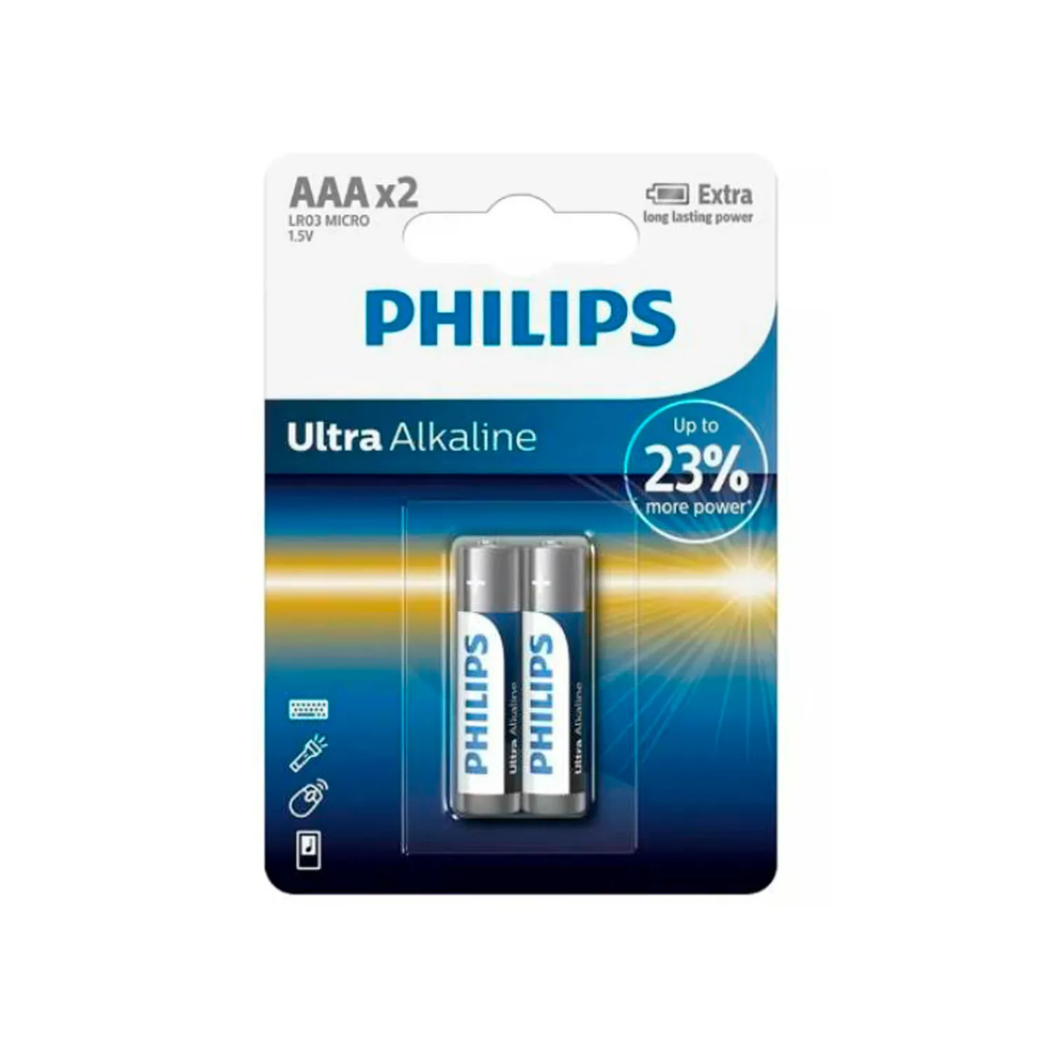 Baterie Philips LR03 1.5V, AAAx2Buc/ ultra alcaline
