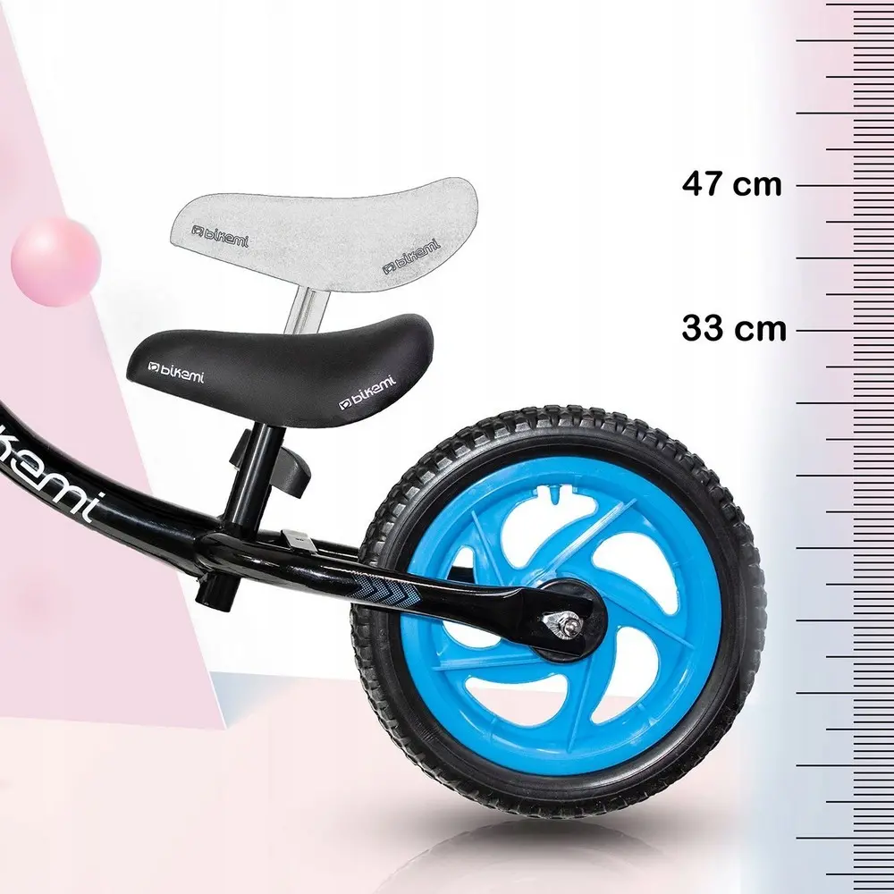 Bicicleta fara pedale| pentru copii JUMI Sport (albastru/negru)