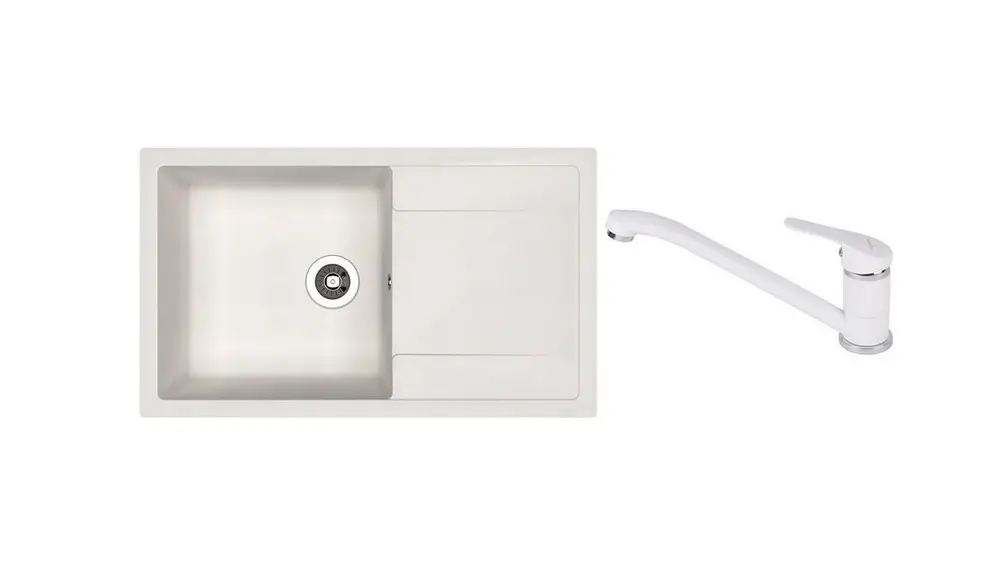 SET chiuveta Dr Gans Techno 860 + SanDonna F 1066 alb