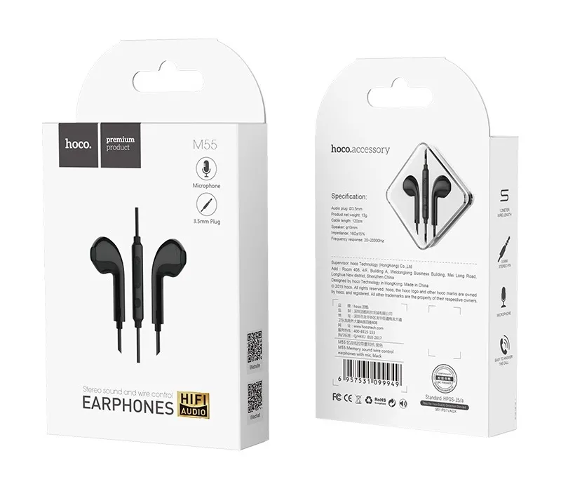 Căști Hoco M55 Memory sound, Negru