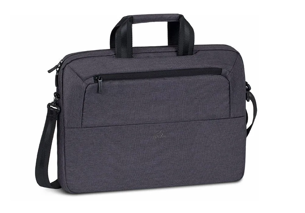 Geantă pentru Laptop RivaCase Suzuka, 15.6", Poliester, Negru
