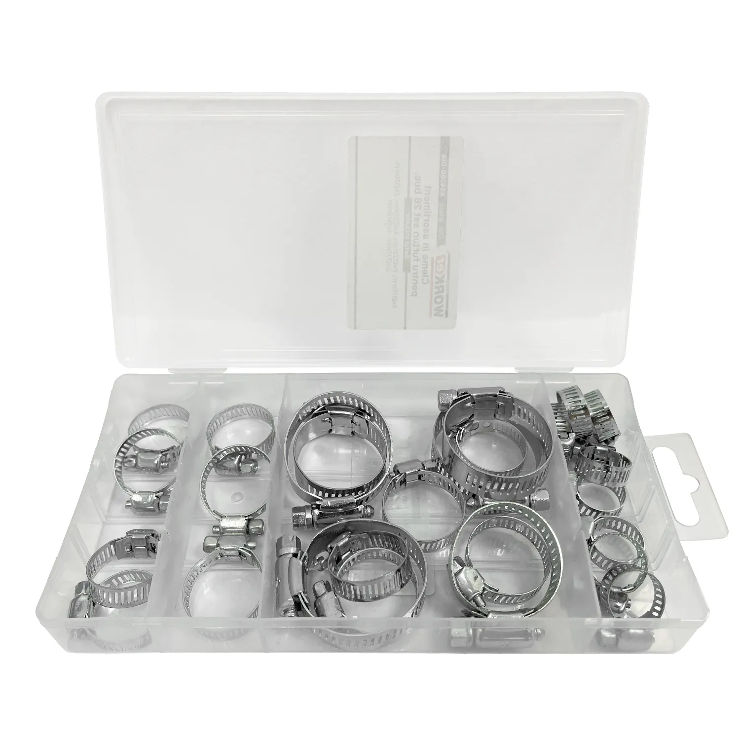 Cleme in asortiment pentru furtun set 26 buc