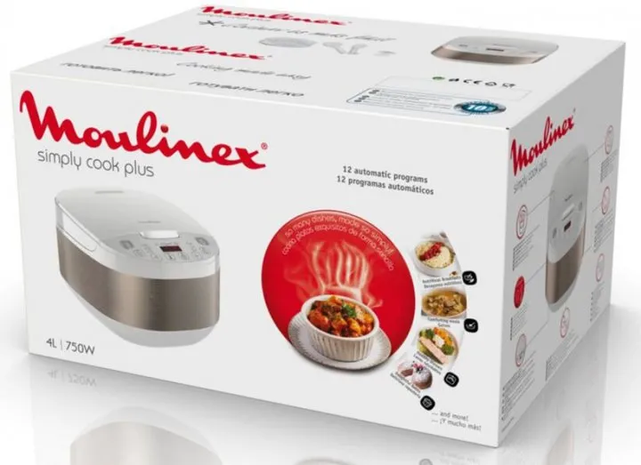 Aparat de gătit multifuncțional Moulinex MK622132, Alb