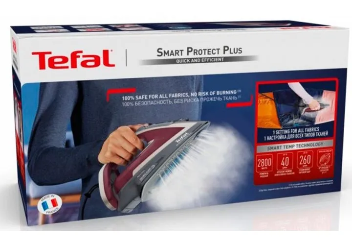 Fier de călcat Tefal FV6870E0, 2800 W, Bordo