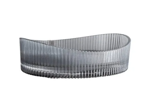 Lavoar din sticla securizata SanDonna Gala Oval Neuniform (Gri)