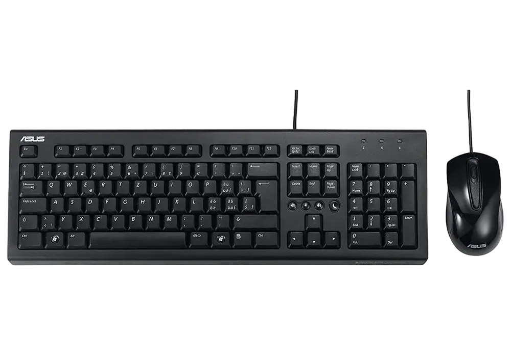 Set Tastatură + Mouse ASUS U2000, Cu fir, Negru