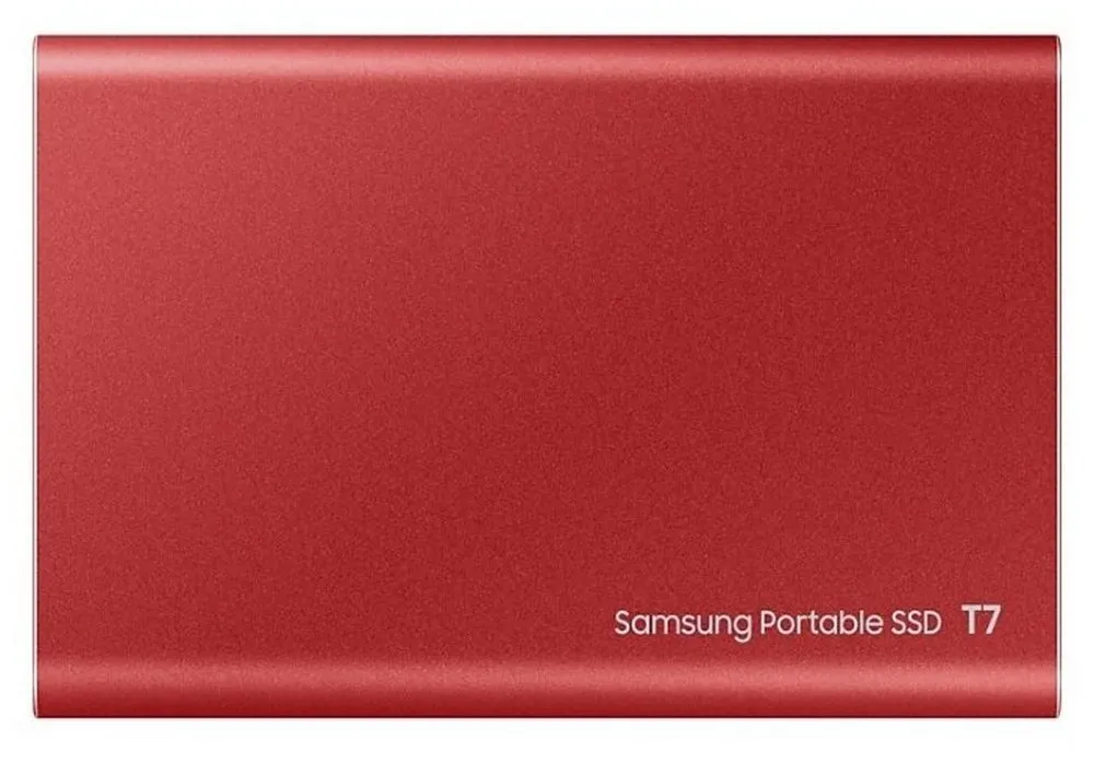 SSD portabil extern Samsung Portable SSD T7, 500 GB, Roșu (MU-PC500R/WW)