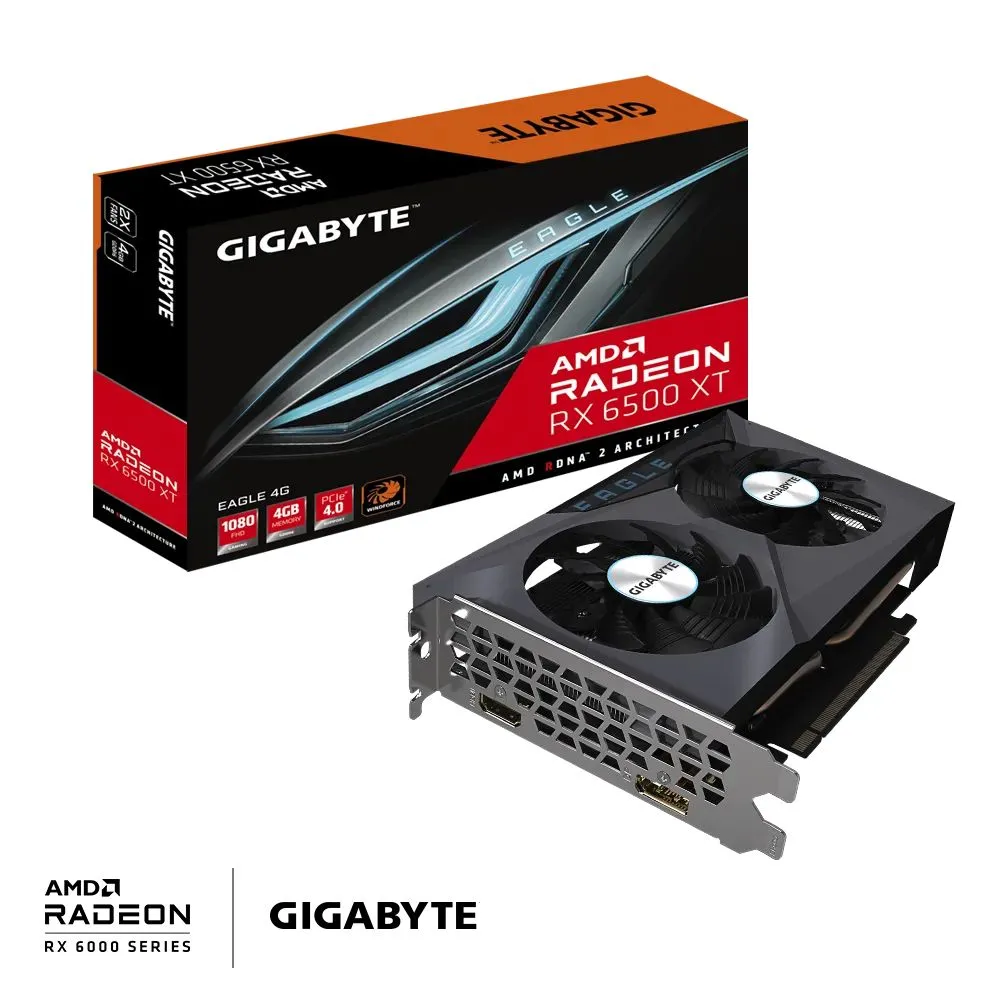 Placă Video Gigabyte GV-R65XTEAGLE-4GD,  4GB GDDR6 64bit