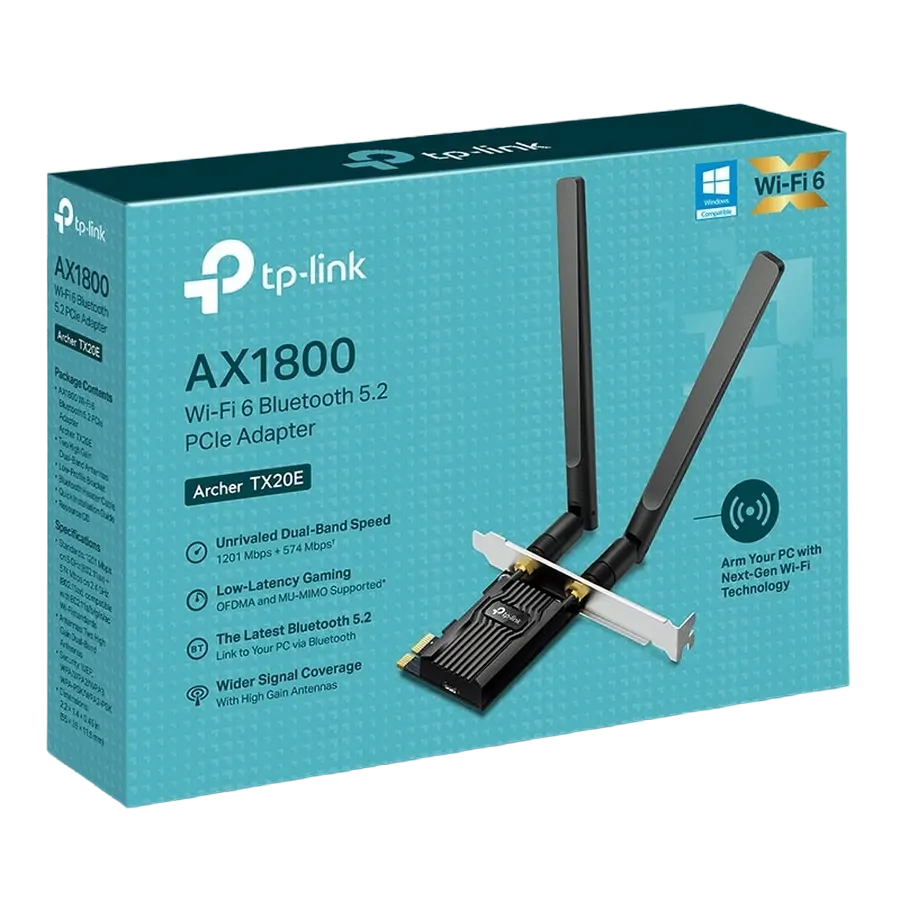 Adaptor PCle TP-LINK Archer TX20E, PCI-E