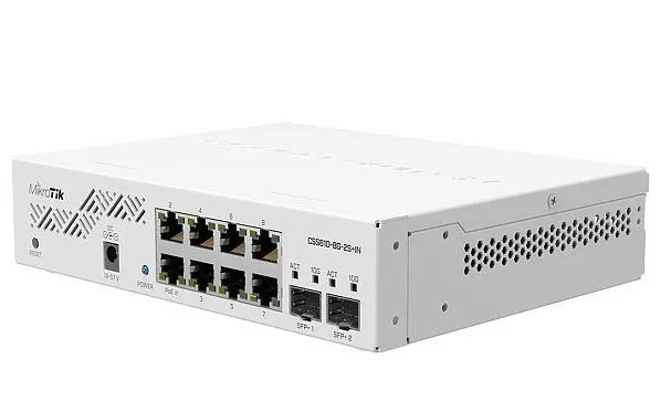 Comutator MikroTik CSS610-8G-2S+IN, Alb