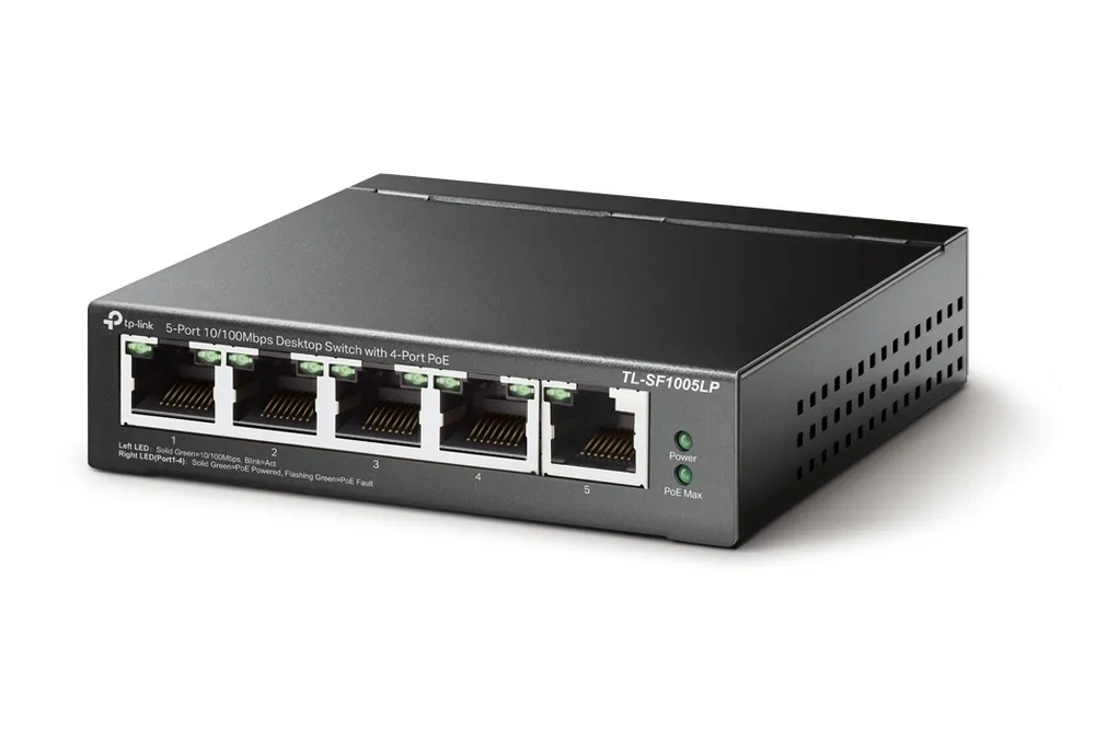 Comutator PoE TP-LINK TL-SF1005LP, 4x IEEE 802.3af