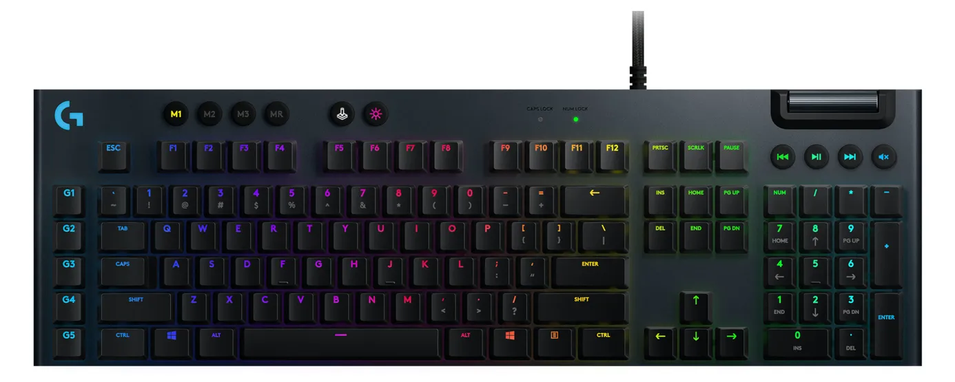 Tastatură Logitech G815, Cu fir, Negru
