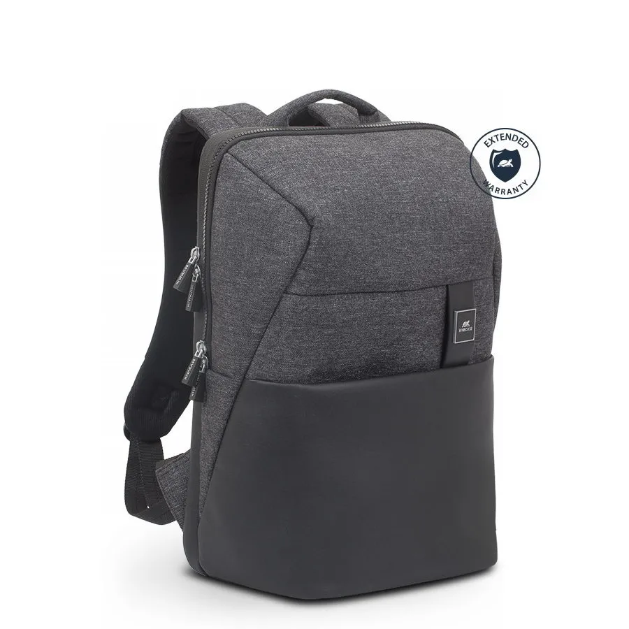 Rucsac pentru Laptop RivaCase Lantau, 15.6", Poliester, Negru