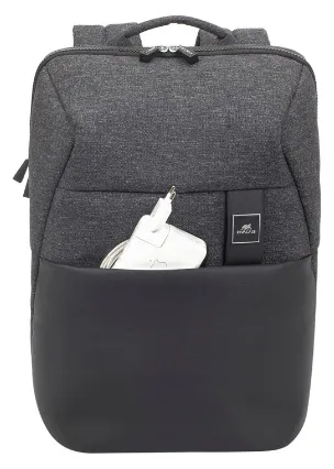 Rucsac pentru Laptop RivaCase Lantau, 15.6", Poliester, Negru