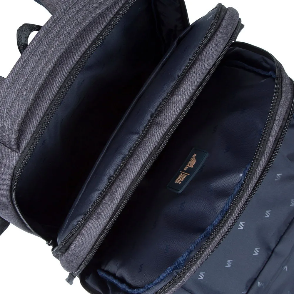 Rucsac pentru Laptop RivaCase Suzuka, 15.6", Poliester, Negru