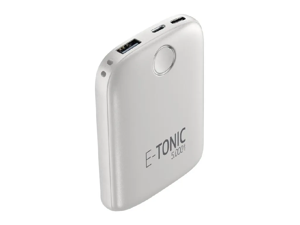 Acumulator extern Cellularline E-TONIC 5000, 5mAh, Alb