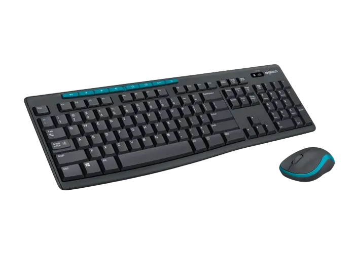 Set Tastatură + Mouse Logitech MK275, Fără fir, Negru/Albastru