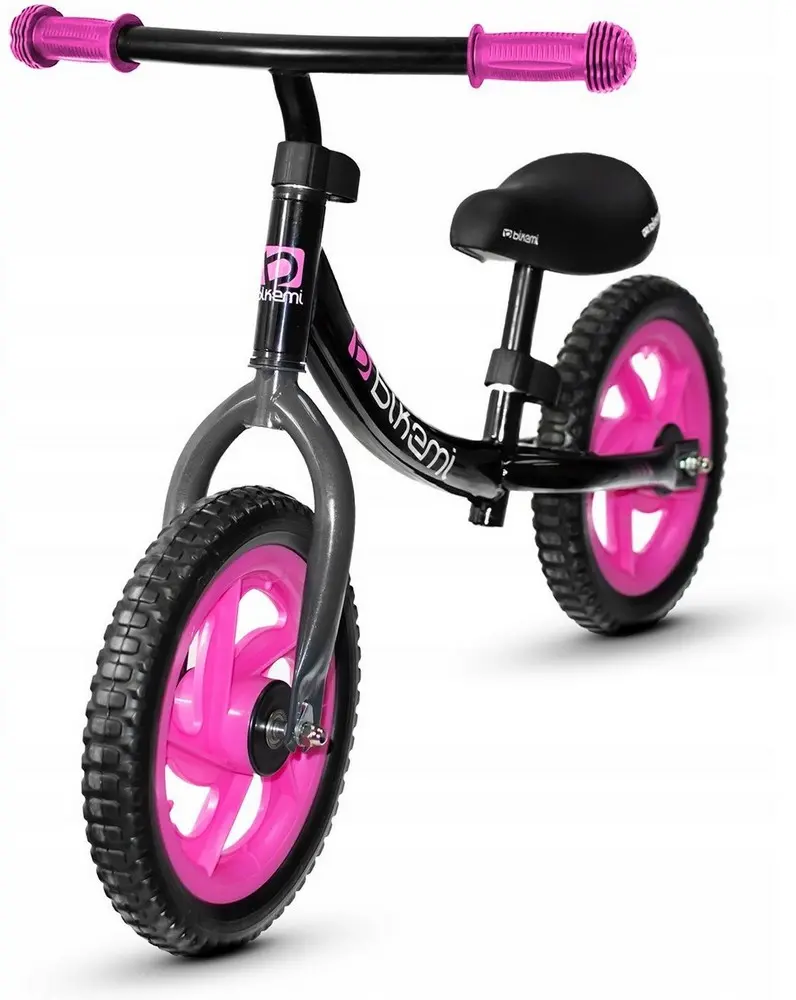 Bicicleta fara pedale| pentru copii JUMI Sport (roz/negru)