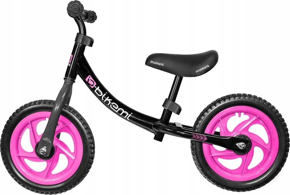 Bicicleta fara pedale| pentru copii JUMI Sport (roz/negru)