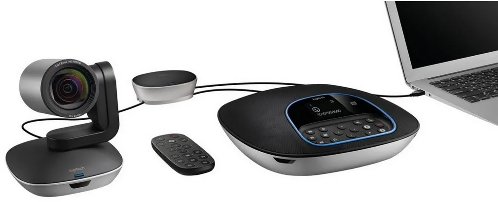 Cameră Web Logitech GROUP, Full-HD 1080P, Negru